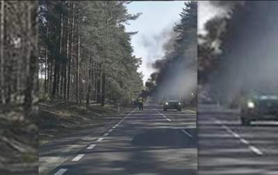 В Польше загорелся американский военный грузовик: есть раненые