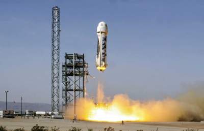 Blue Origin успешно запустила и приземлила корабль New Shepard