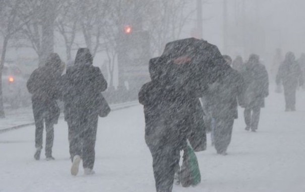 На Украину надвигается снежная буря