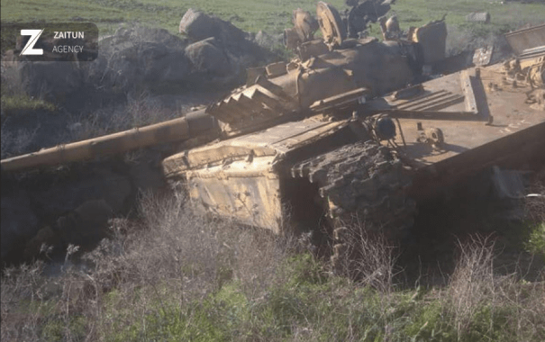 В Сирии точечным ударом уничтожили российский танк: видео