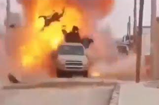 Появилось видео уничтожения военной техники ЧВК Вагнера в Ливии