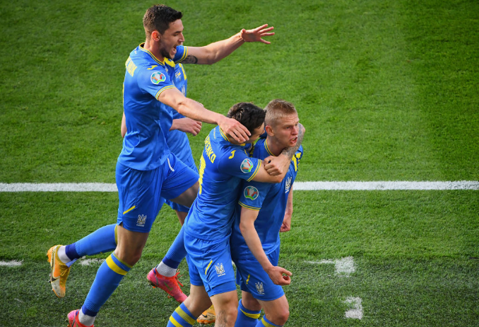 Донецк активно болел за сборную Украины